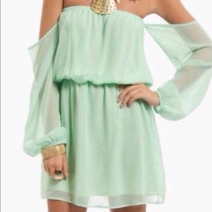 Black Tobi off the shoulder dress